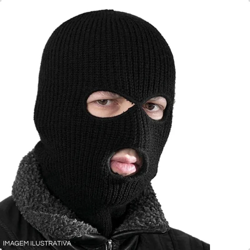 3x Touca Ninja Motoqueiro Mascara Balaclava Moto Preto Frio