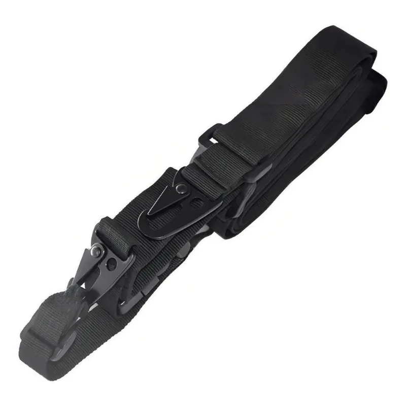 2x Bandoleira Tática De 3 Pontos Nylon Clip Em Metal Militar