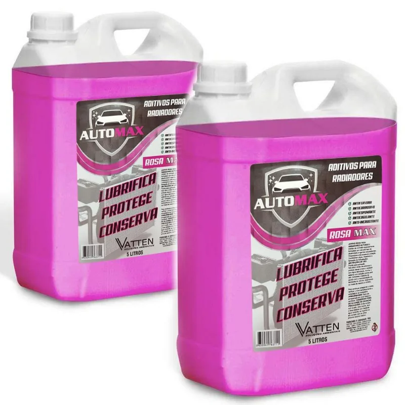 Kit 2x Aditivo De Radiador - 5 Litros - Rosa - Automax