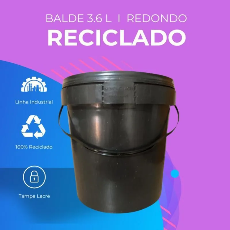 Balde 3l Para Transporte Óleo Motos - 04 Pçs
