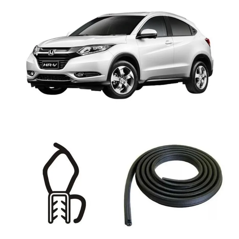 Borracha Do Porta Malas Preta Com Aba Honda Hr-v