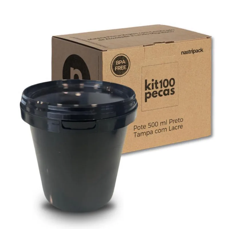 Pote 500Ml Para Doces - Kit Com 100 Pçs