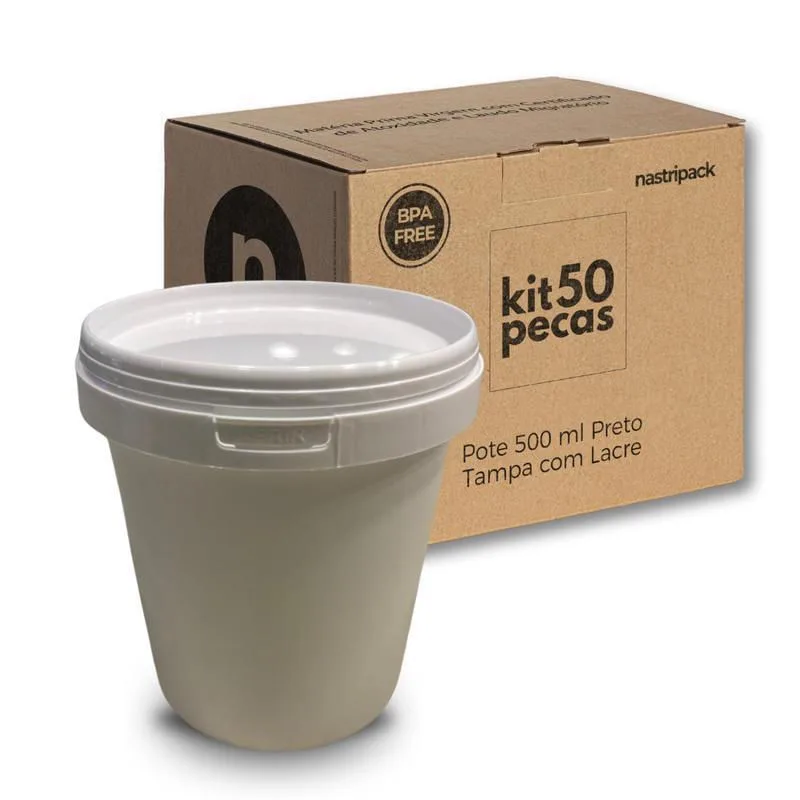 Pote Para Oleo De Moto Com Tampa - Kit Com 50 Pçs - Não Disponível - Automotivo
