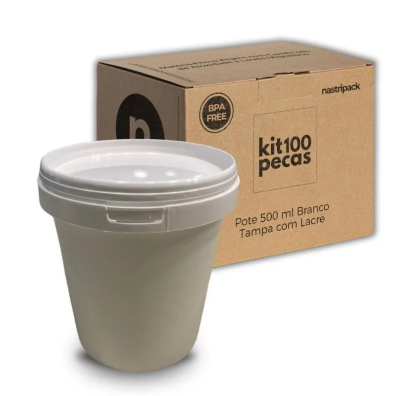 Pote Para Armazenar Leite Em Po - Kit Com 100 Pçs