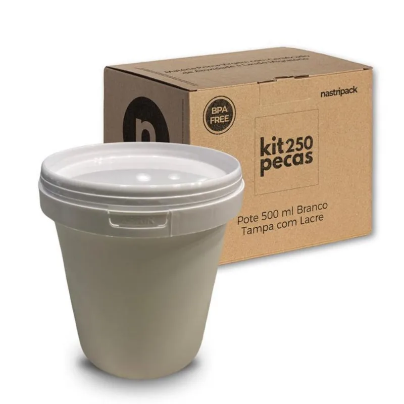Pote Para Leite Em Pó - Kit Com 250 Pçs