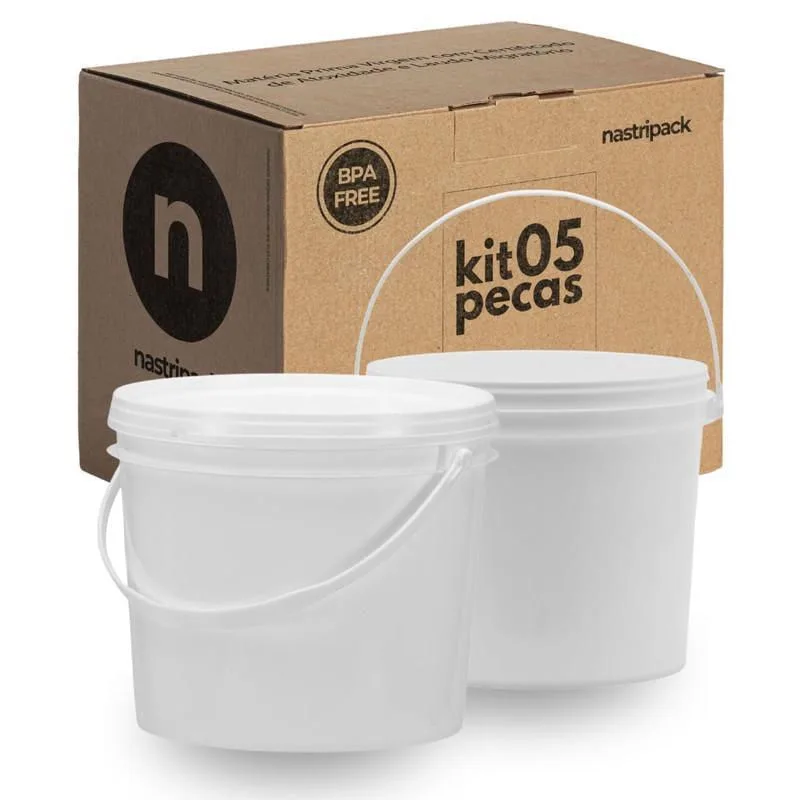 Balde Para Microempresas De 1.8 Litros 5 Pçs - Não Disponível - Utilidades Domesticas