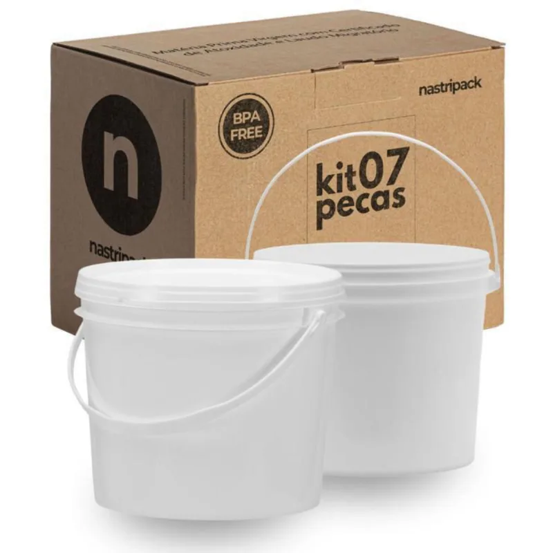 Balde 1.8L Para Alimentos Frescos E Naturais 7 Pçs