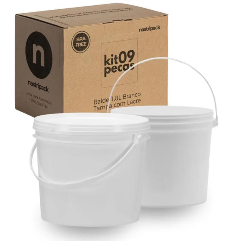Balde Para Alimentos 9 Pçs