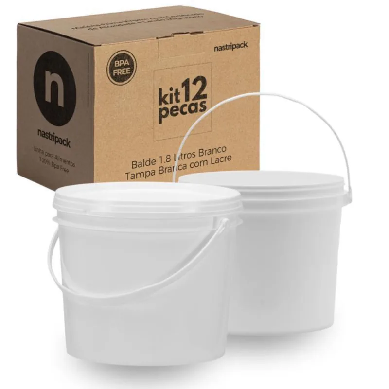 Balde Para Alimentos Atóxico 12 Pçs