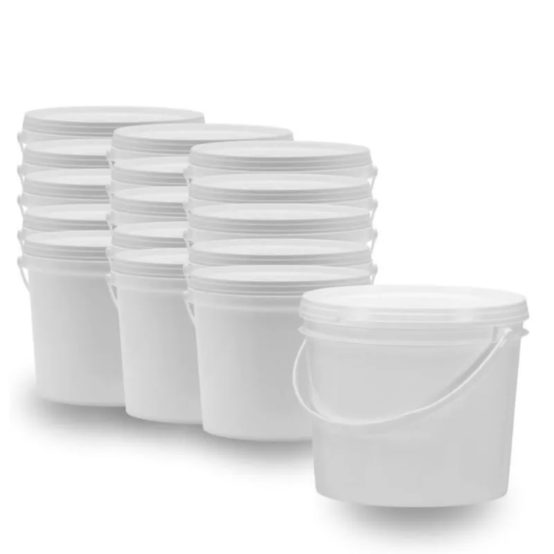 Balde Para Alimentos Veganos 1.8L Branco 15 Pçs