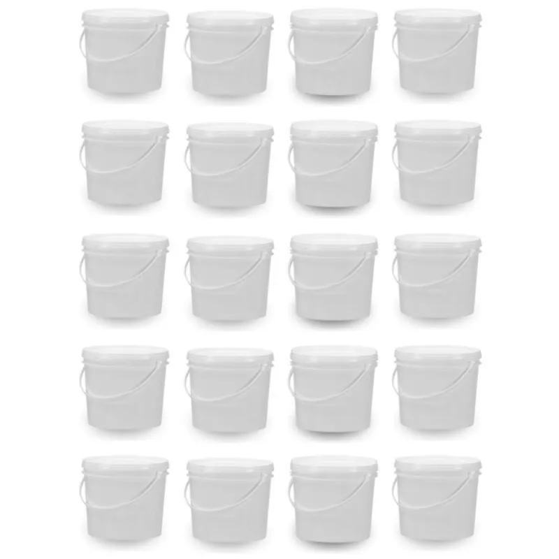 Balde Branco Para Alimentos 20 Pçs