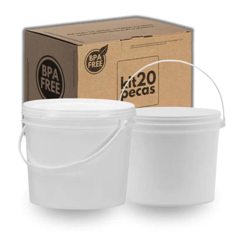 Balde 1.8 Litros Para Alimentos Frescos 20 Pçs