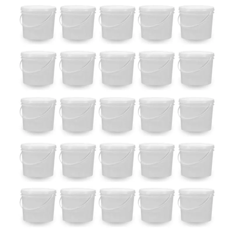 Balde De Plástico Para Alimentos 1.8L 25 Pçs