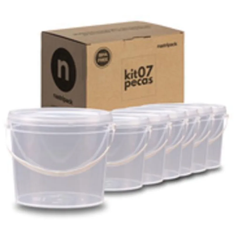 Baldes Pequenos De Plastico - Kit 7 Pçs