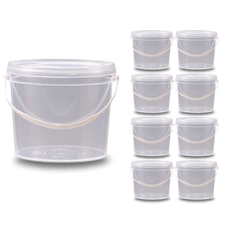 Balde Para Produtos Alimentícios 2.2 Litros - Kit 8 Pçs