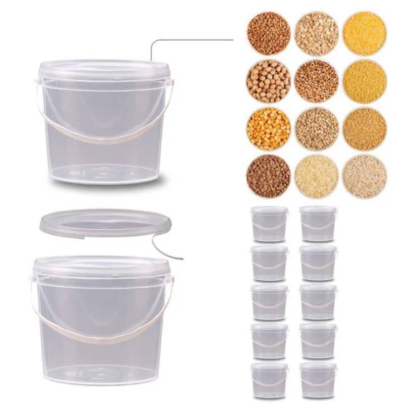 Balde Para Confeitaria 2.2L Transparente - Kit 10 Pçs