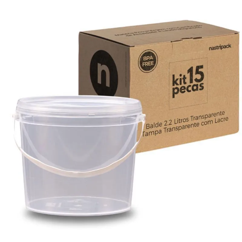 Balde 2.2 Litros Para Agroindustria - Kit 15 Pçs
