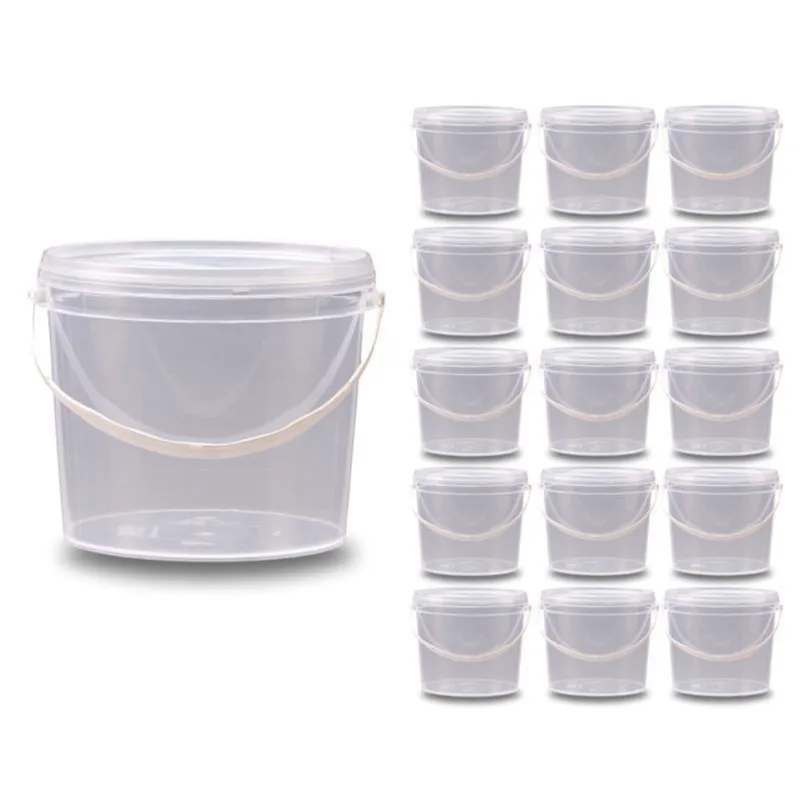 Balde Para Doce 2.2L Transparente - Kit 15 Pçs