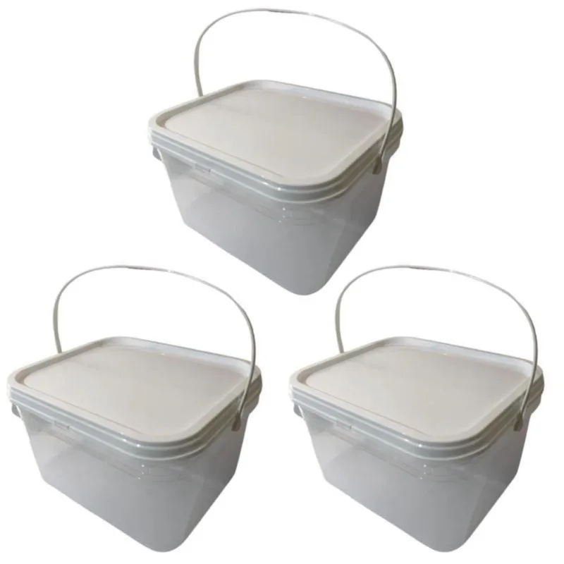 Balde Para Armazenar No Freezer-Kit 3 Pçs