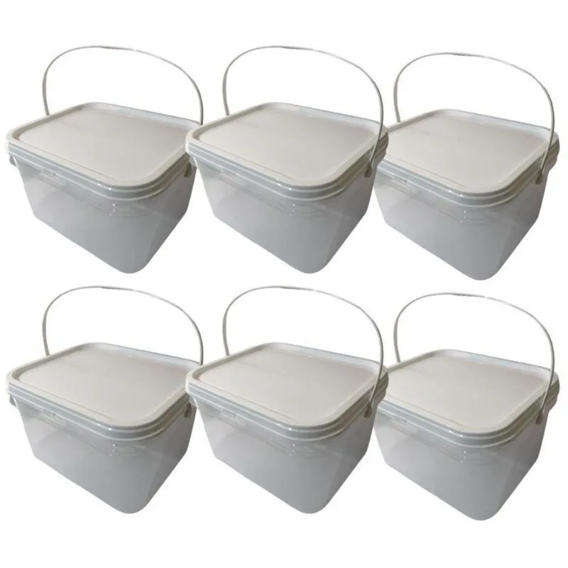 Balde Para Oleo Automotivo Transparente 2.4l-kit 6 Pçs
