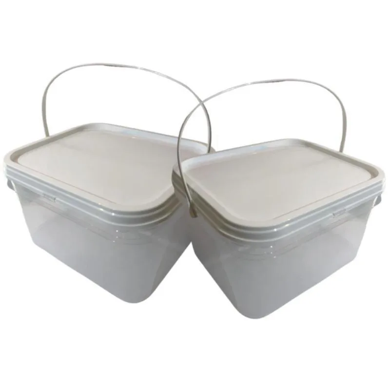 Balde Para Quimicos De 2.4 Litros Com Tampa Lacre-Kit 7 Pçs