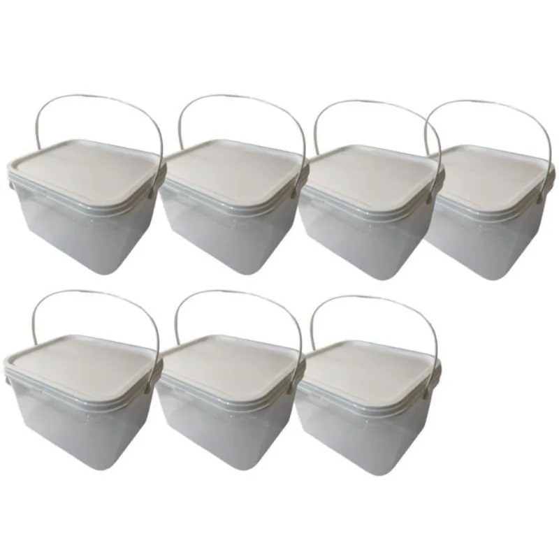 Balde Para Doce De Leite Transparente 2.4L-Kit 7 Pçs