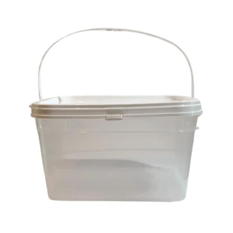 Balde De Plástico Para Alimentos 2.4 Litros-Kit 7 Pçs