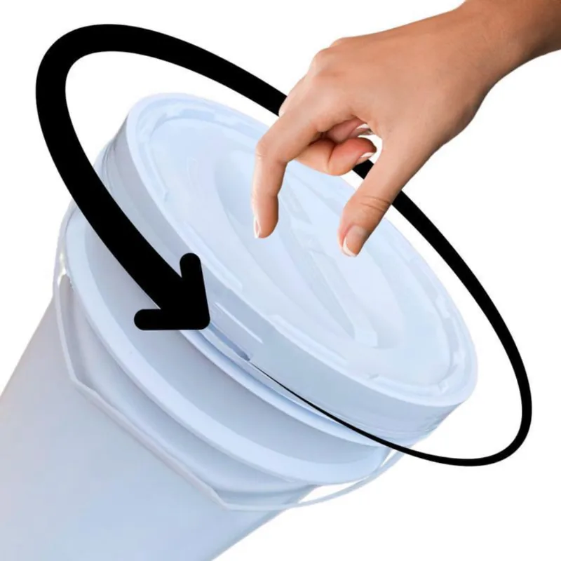 Balde 20 Litros Tampa Rosqueavel Para Padarias