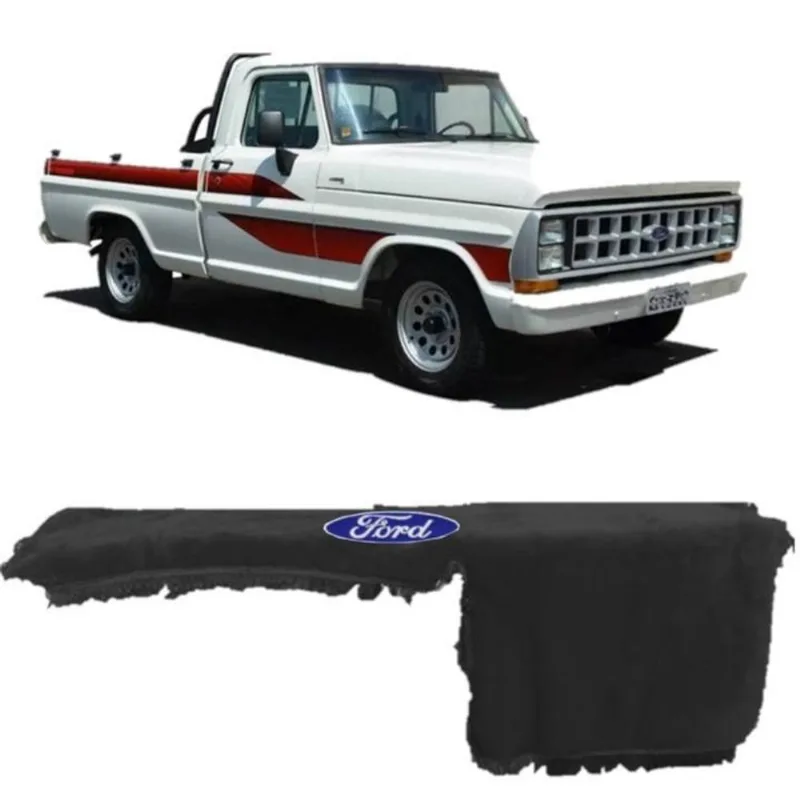 Capa De Painel Chinil Com Logo Para Ford F1000 Cinza