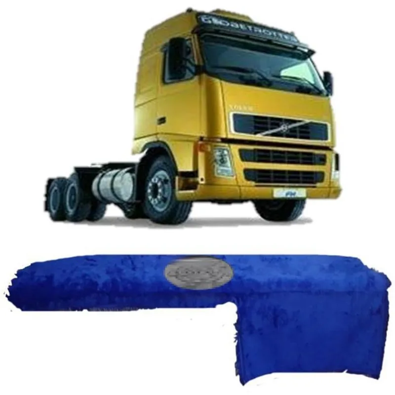 Capa De Painel Chinil Com Logo Para Volvo Fh Azul
