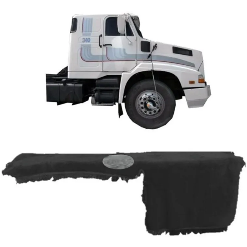 Capa De Painel Chinil Com Logo Para Volvo 340 360 Cinza