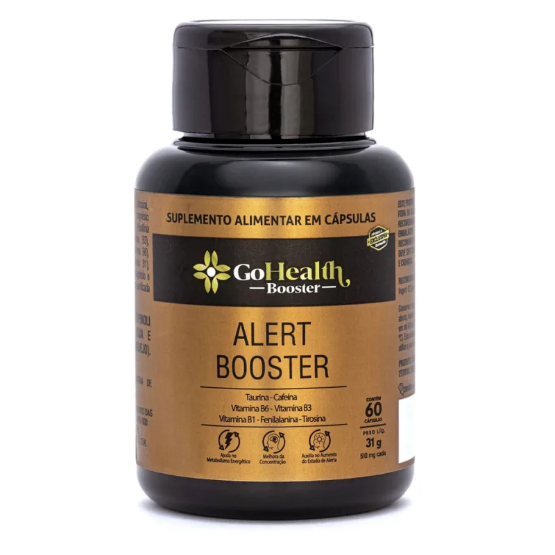 Alert Booster 60 Caps. - Aumente Seu Foco E Produtividade - Não Disponível - Suplementos E Vitaminas