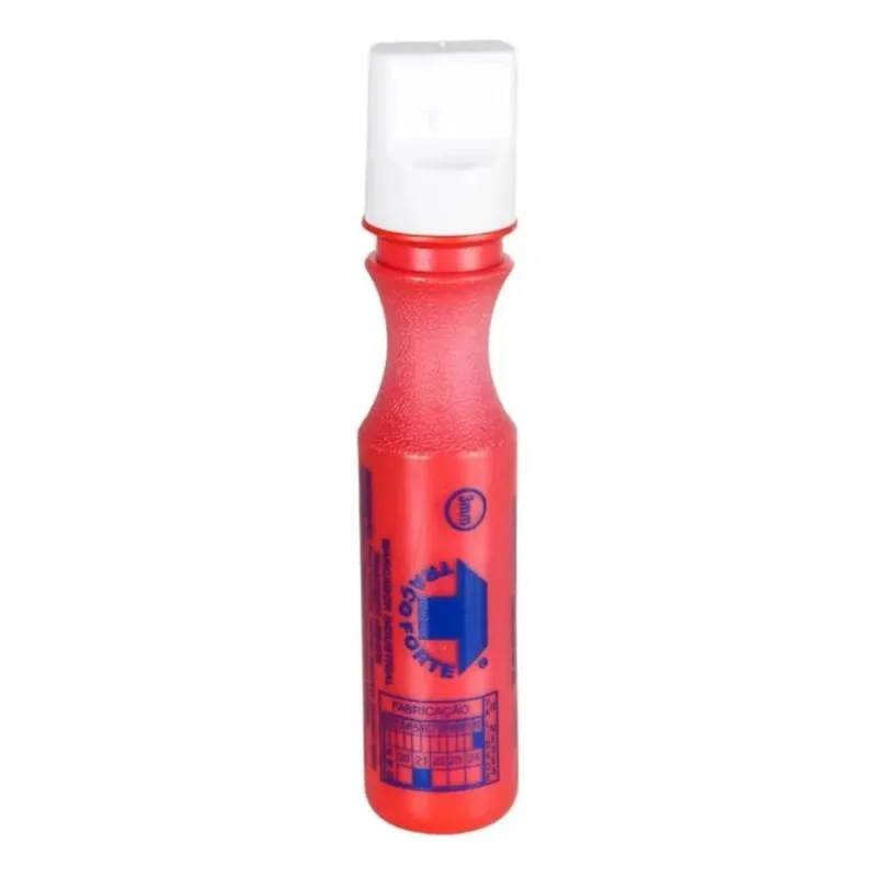 Marcador Industrial 60ml 3mm Vermelho Traço Forte Baden