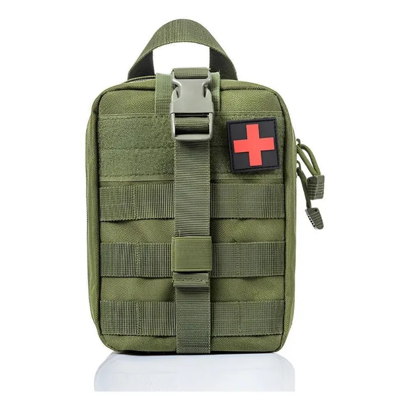 Bolsa Tática Primeiros Socorros Organizador Emergência Verde