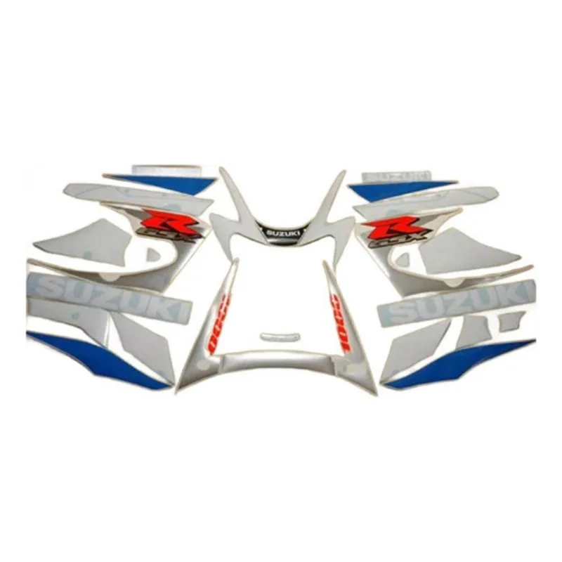 Completo Adesivos Suzuki Gsxr Azul E Branca