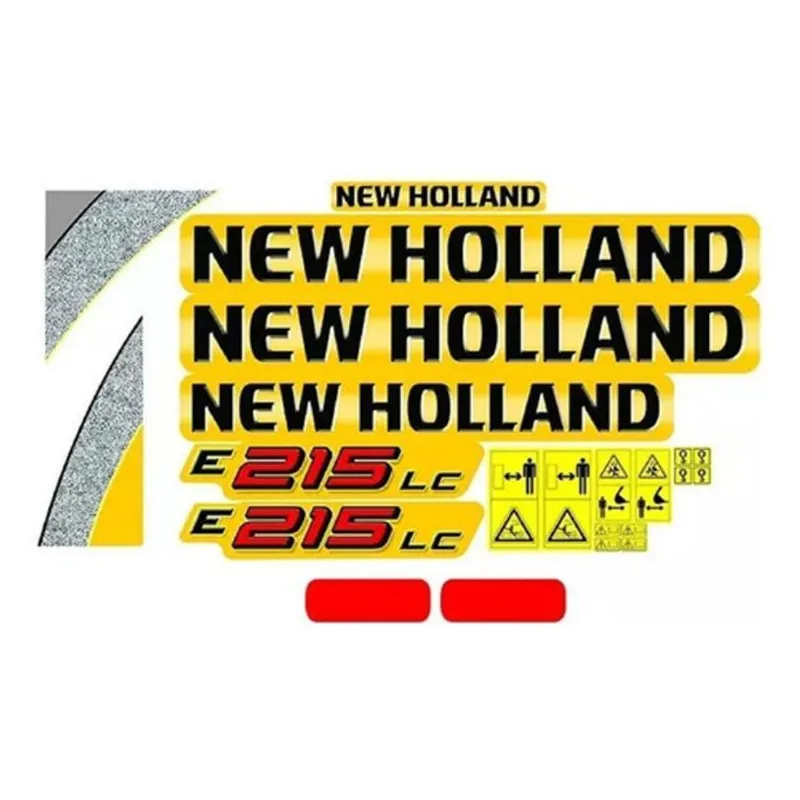 Kit Adesivo Escavadeira New Holland E215 -jde215lc