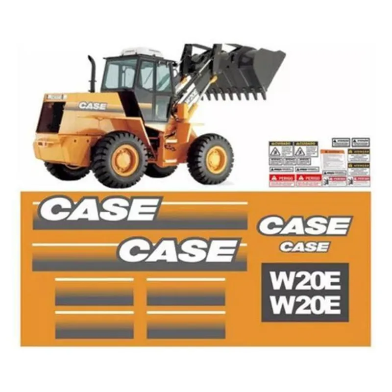 Kit Adesivos Case W20e Para Pá Carregadeira