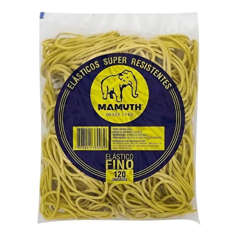 Elástico Latex Mamuth 120 Unidades 100g