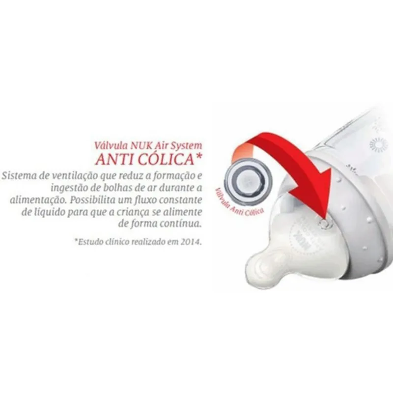 Bico Silicone Mamadeira Nuk Tam 2 Media Consistencia - 5 Un