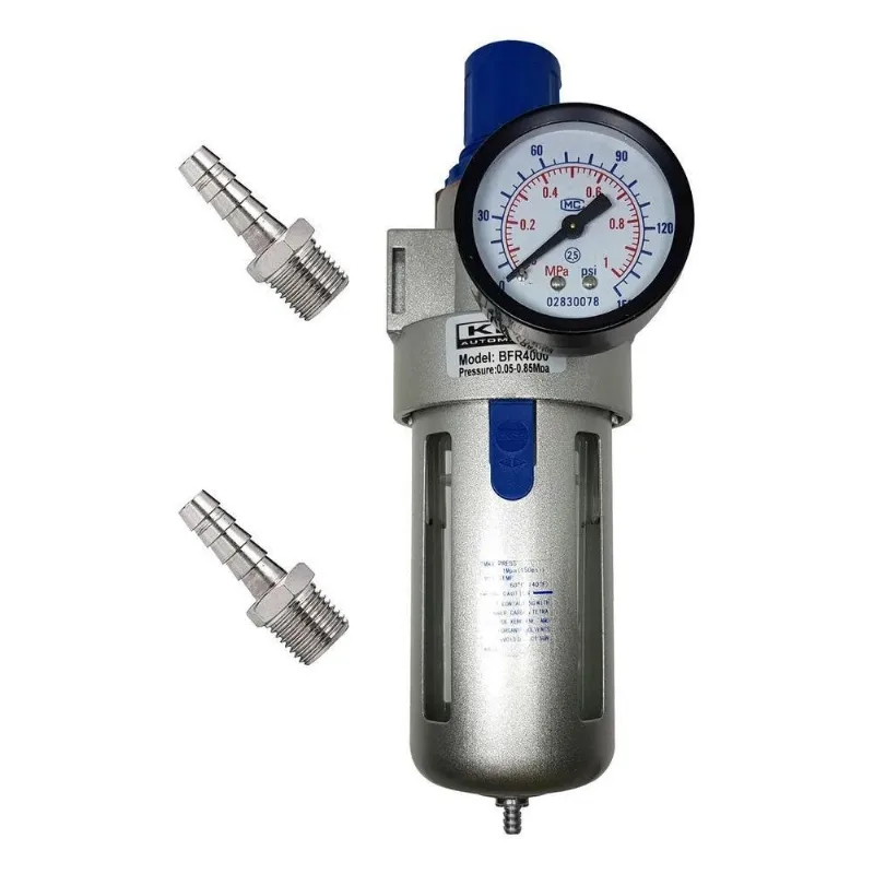 10x Filtro Regulador Ar Para Compressor 1/2 Completo Conexã