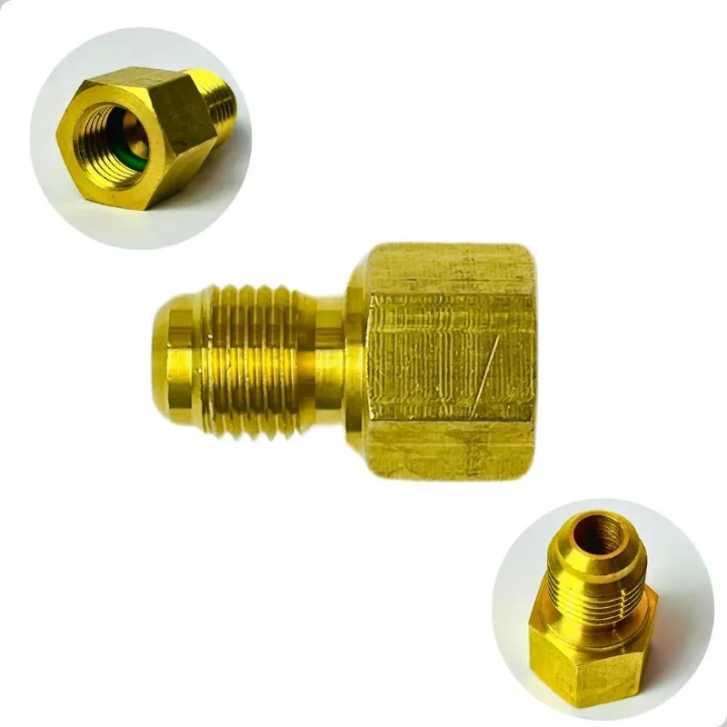 Adaptador Válvula Acionadora Schrader 5/16 Macho 1/4 Fêmea
