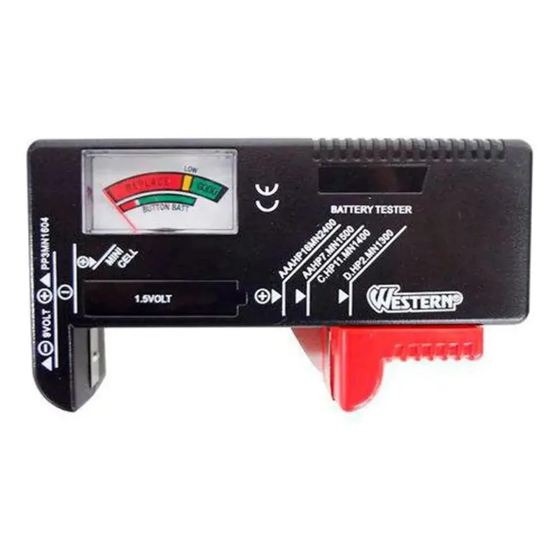 5x Testador Medidor De Pilha E Bateria 1.5v E 9v Bt-2 Wester