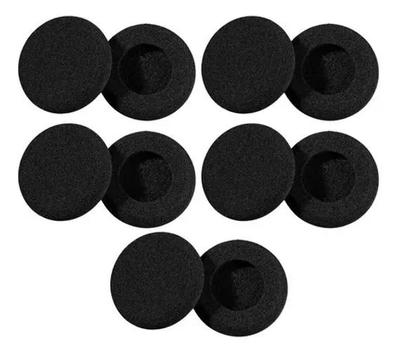 5x Kit 10 Espuma Para Headset Intelbras Top Use Sem Furo