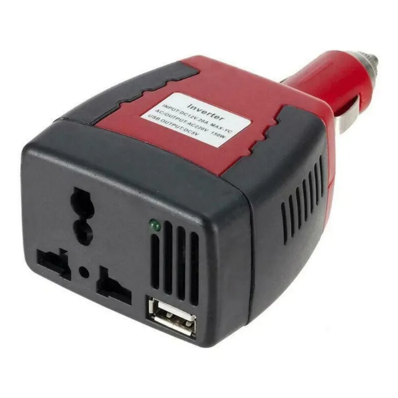 3x Inversor Conversor Carro Tomada Veicular 150w 12v Para 12