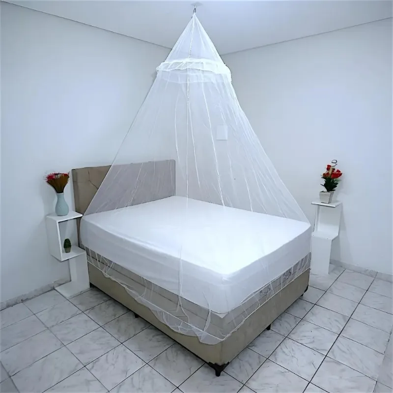 5x Mosquiteiro Tela Cama Casal Dobrável Portátil E Pratico