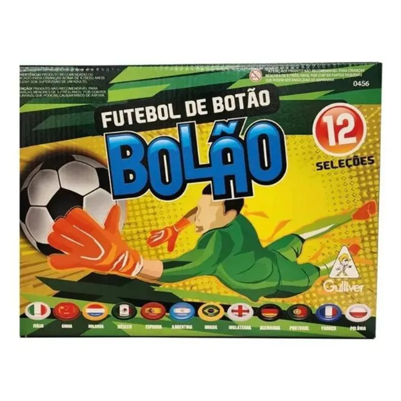 3x Futebol De Botão 12 Times Mundial 0456 - Gulliver