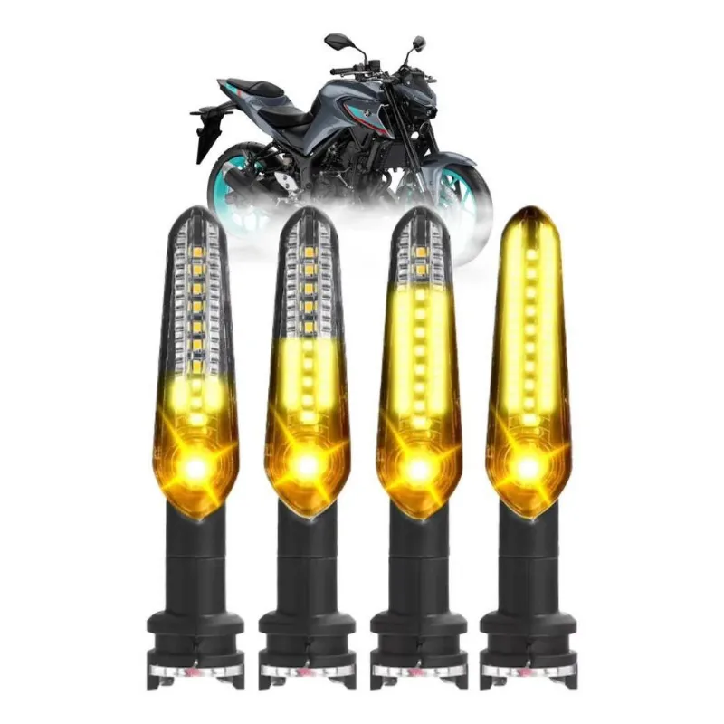Kit 4 Piscas Led Seta Mt03 Mt07 Mt09 Fz150 Fz250 Sequencial