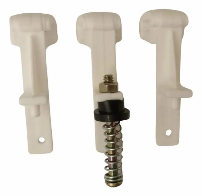 Jogo Com 3 Garras Plástica Branco Para Ventilador Aura-omena
