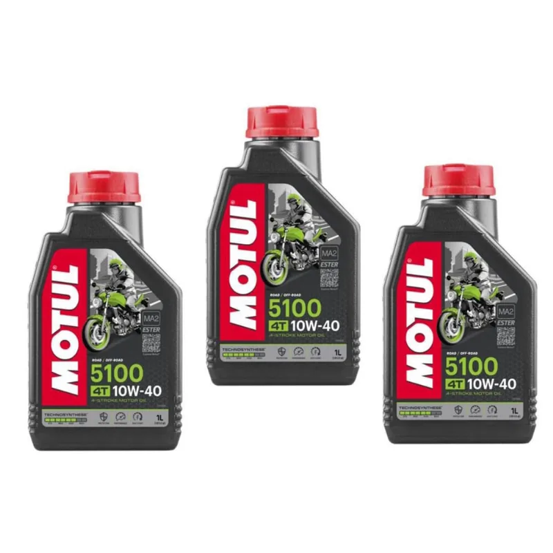 Oleo Motul 5100 4T 10W40 Kawasaki Yamaha Suzuki - 3 Litros