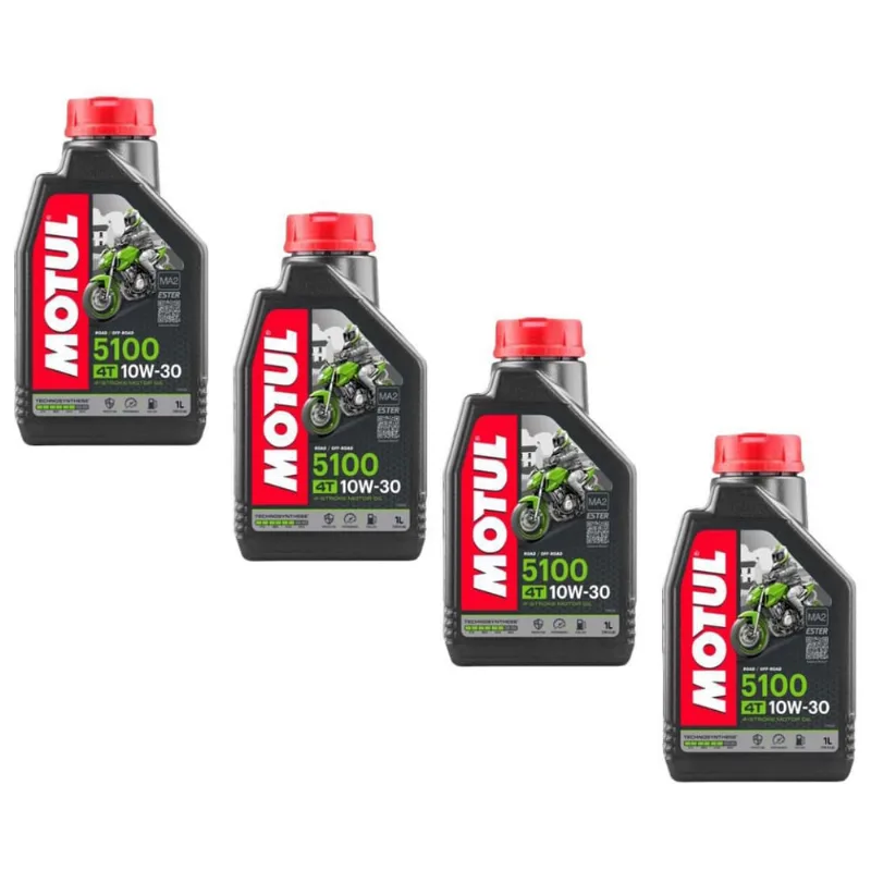 Oleo Motul 5100 10W30 Fan Titan Injeção Cb 500 Hornet - 4L